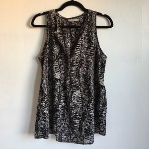 Silk sleeveless blouse